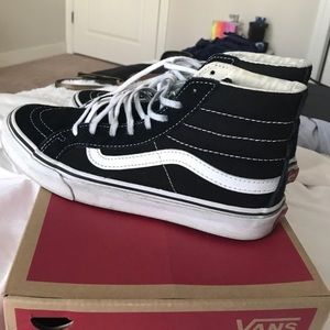 black sk8 high vans!